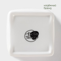 Банки для хранения специй и соусов BellaTenero, 6 предметов: солонка 100 мл, банка 200 мл, соусник 200 мл, фарфоровые, цвет белый