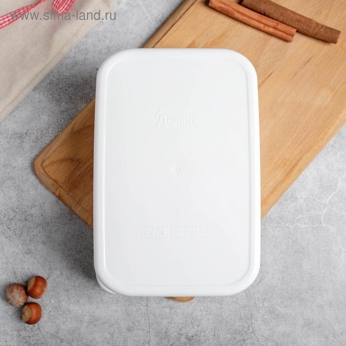 Ланч-бокс прямоугольный FoodVibes &laquo;EAT.REPEAT&raquo;, 1200 мл