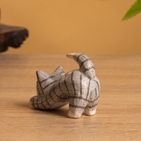 Сувенир &laquo;Потягивающийся Кот&raquo;, 2.5&times;6&times;5 см, дерево, серый