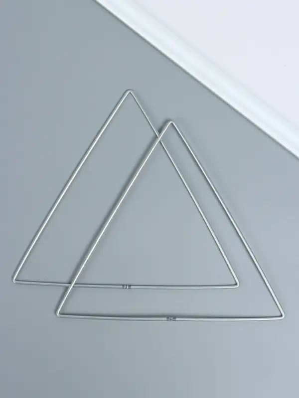 Основа для изготовления ловца снов металл "Треугольник" набор 2 шт 0,28х20х20 см