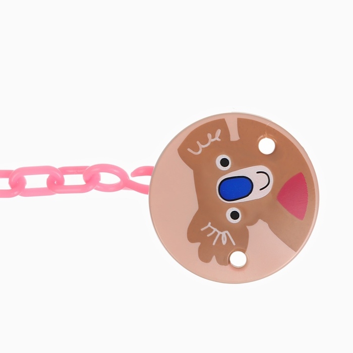 Набор: Соска - пустышка с держателем «Коала», классичекая, +6 мес, цвет коралловый Набор: Соска - пустышка с держателем «Коала», классичекая, +6 мес, цвет коралловый