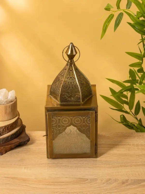 Подсвечник фонарь "Купол" железо 16х15,5х34,5 см