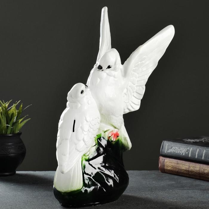 Копилка для денег &laquo;Два голубя&raquo;, гипс, 37 см