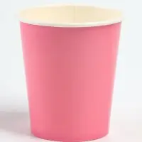 Стакан одноразовый бумажный &laquo;Розовый&raquo;, 250 мл