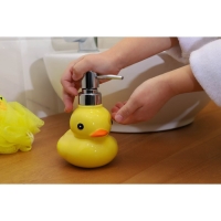 Дозатор для жидкого мыла Доляна &laquo;Уточка&raquo;, 330 мл, цвет жёлтый