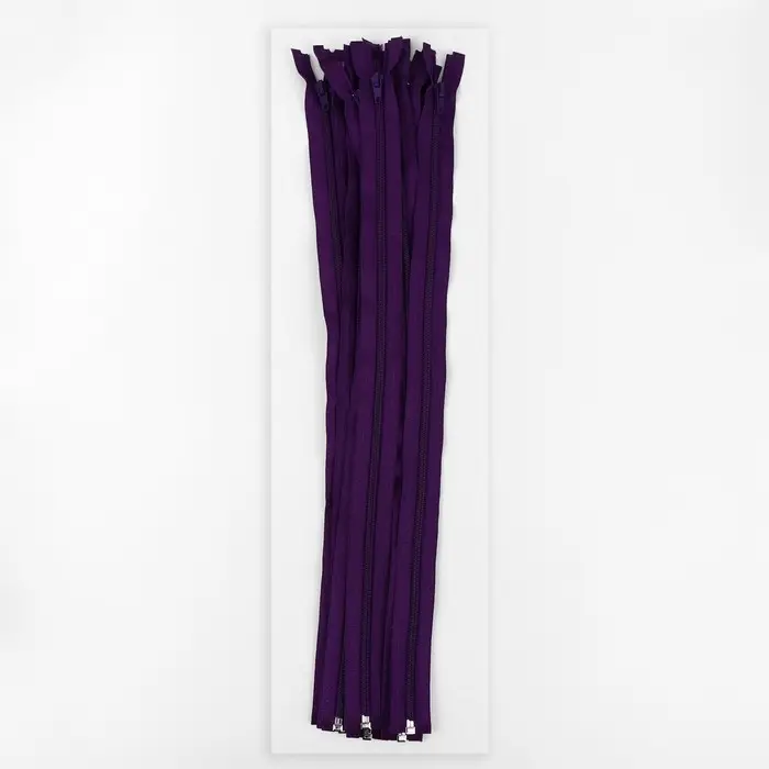 Молния &laquo;Спираль&raquo;, №5, разъёмная, замок автомат, 50 см, тёмно-фиолетовая