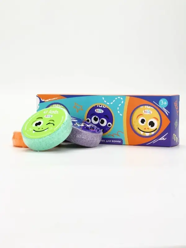 Набор бомбочек для ванны "Монстрики", 3x100 г