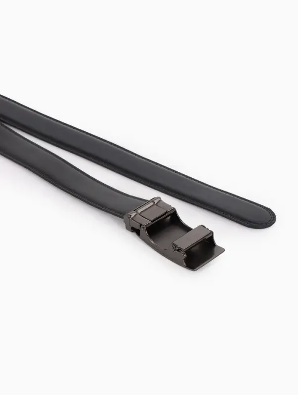 Ремень муж 07-01-03-03 Июнь2501, 3,7*0,3*140 см, Великан, мелкий флотер, пр автомат, черный   109036