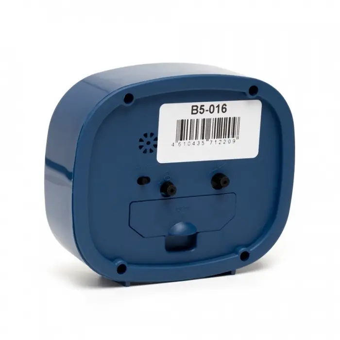 Будильник "Пингвин", плавный ход, 12,5 х 10,5 см, синий