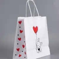 Пакеты подарочные, "С Днем Рождения", 22 х 12 х 25 см , набор 4 шт