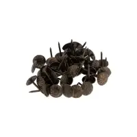 Гвозди ТУНДРА, декоративные, обивочные, фактурные, 11&times;16 мм, бронза, фасовка 50 шт.