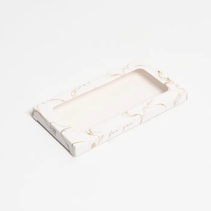 Коробка для шоколада, кондитерская упаковка, &laquo;8 Марта&raquo;, с окном, 17.3 х 8.8 х 1.5 см