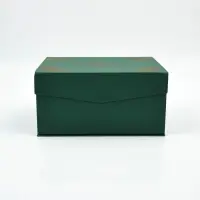 Подарочная коробка  "Лучшему во всём", зелёная,  21х17,5х10,5 см