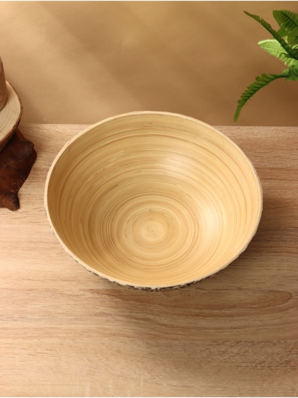 Миска 25х25х8 см +/- 1см, бамбук