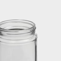 Банка стеклянная для хранения сыпучих продуктов с местом под надпись Доляна &laquo;Премиум&raquo;, 700 мл, 20&times;8 см, с металлической крышкой