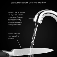 Набор кухонных ножей с ножеточкой Graphit-4SS 4 предмета