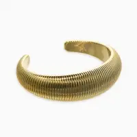 Браслет каркасный "Пружина", цвет золото