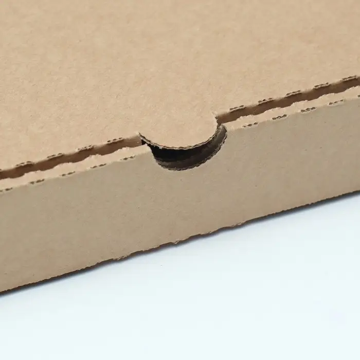 Коробка для пиццы, крафт 25&times;25&times;4 см