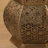 Подсвечник фонарь "Алладин" железо 10х10х16 см