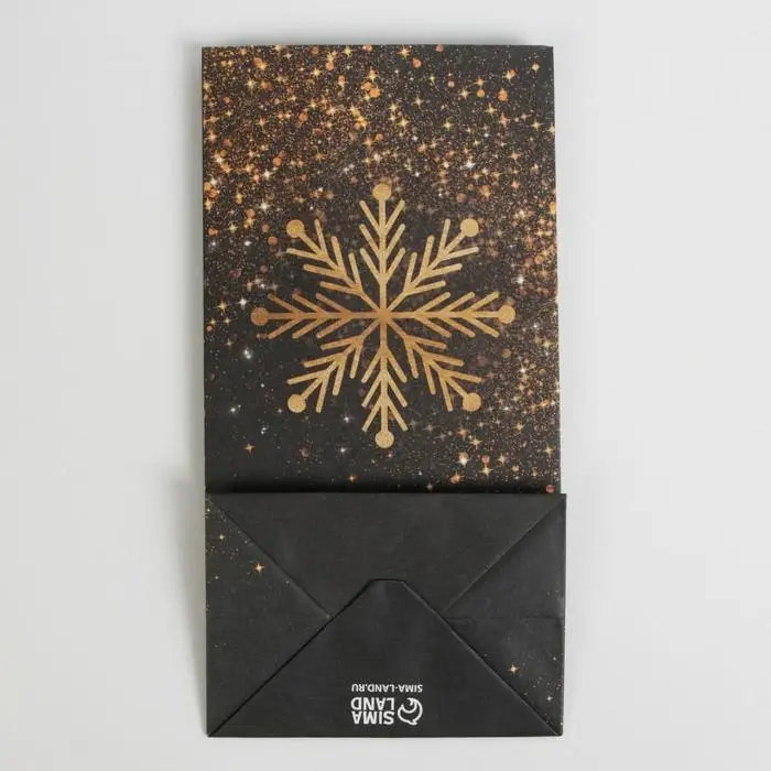 Пакет без ручек &laquo;Золото&raquo;, 10 х 19,5 х 7 см