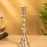 Подсвечник "Юла" 7,5х7,5х26 см, алюминий