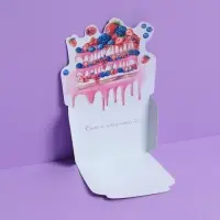 Открытка-конверт для денег &laquo;Мечтай&raquo;, торт, 11 &times; 16 см