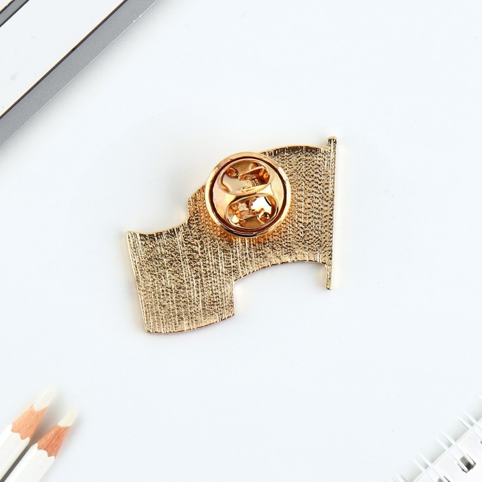 Значок &laquo;Флаг РФ&raquo;, 3 х 2.2 см