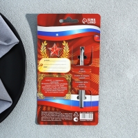 Ложка чайная с гравировкой с 23 Февраля &laquo;Алексей&raquo;, 3 х 14 см.