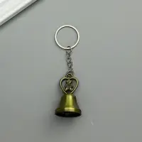 Брелок металл "Колокольчик - медвежонок в сердце" МИКС 5х2,8х2,8 см