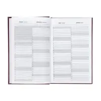 Ежедневник датир 2026г А5 168л, б/вин, коричневый