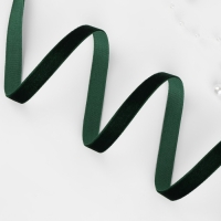 Лента бархатная, 10 мм, 18 &plusmn; 1 м, цвет зелёный №165