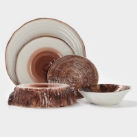 Блюдо для подачи Magistro "Wood" 20,5см 20,5х18,7х5,5 см