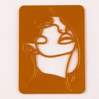 Топпер для торта &laquo;Девушка&raquo;, золотой