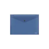 Папка-конверт на кнопке В5 (285х210 мм), 160 мкм, ErichKrause Glossy Classic, полупрозрачная, микс