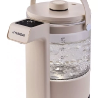 Чайник HYK-G7700 2,5л 2200Вт кремовый (стекло)