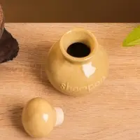 Сосуд для масла, 8.5&times;8.5&times;11 см, керамика, бежевый