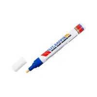 Маркер-краска, лаковый наконечник, пулевидный 4 мм, ширина линии 2.5 мм, синяя, цена за 1 штуку