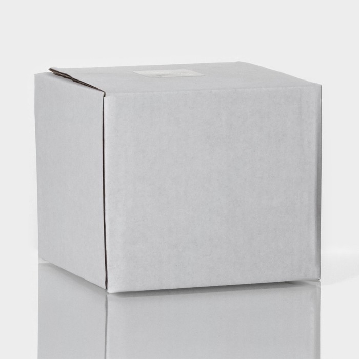 Кружка стеклянная с крышкой и ложкой Magistro &laquo;Диамант&raquo;, 450 мл, цвет серый