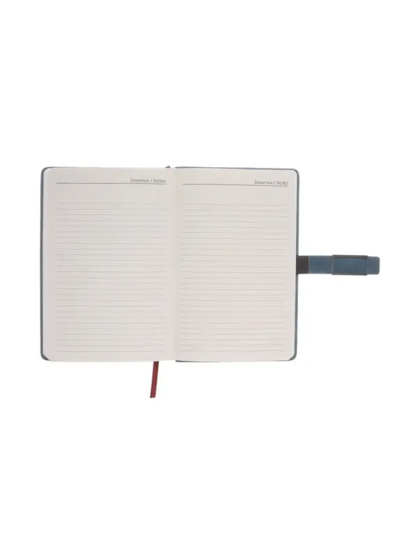 Ежедневник недатированный формат А5, с хлястиком, 112л, линия, пвх, Бирюзовый