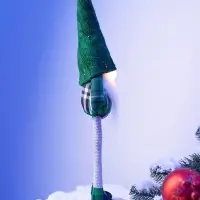 Фигура текстиль &laquo;Гном в зелёном&raquo; 42 см, 1 LED, от батареек AG13&times;3, свечение тёплое белое