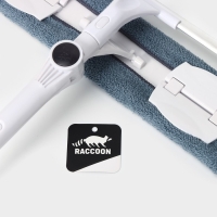 Окномойка бабочка Raccoon, стальная телескопическая ручка, микрофибра, поворот на 180&deg;, 40&times;10&times;118(150) см