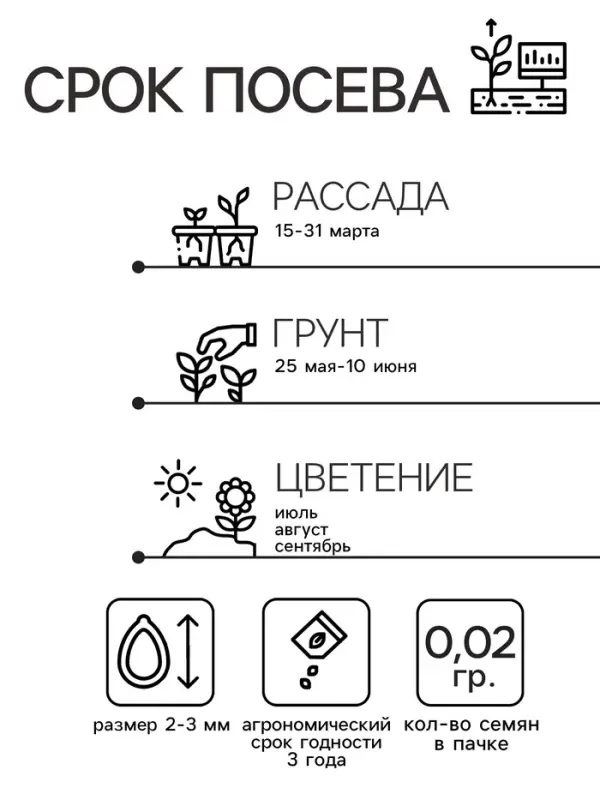 Семена цветов Монарда "Махровая сказка" смесь сортов, ц/п, 0,02 г