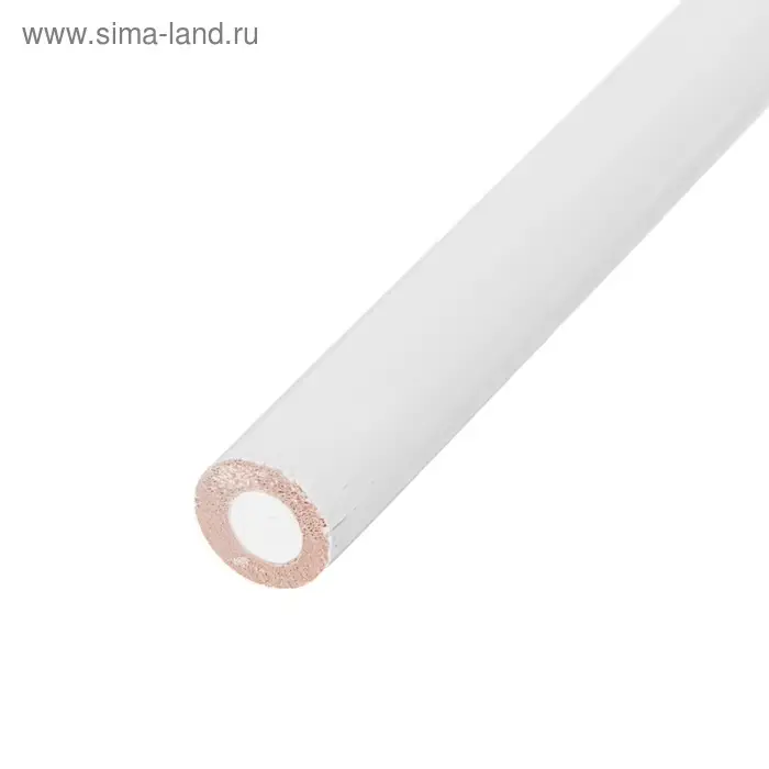 Карандаш цветной для разных поверхностей (стекло, ткани, металлу, пластику, резине) белый