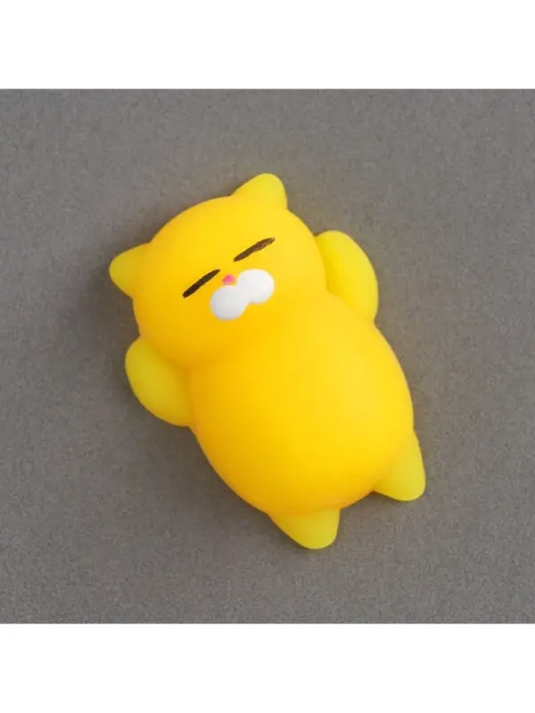 Антистресс игрушка - мялка &laquo;Кошечка&raquo;, жёлтый