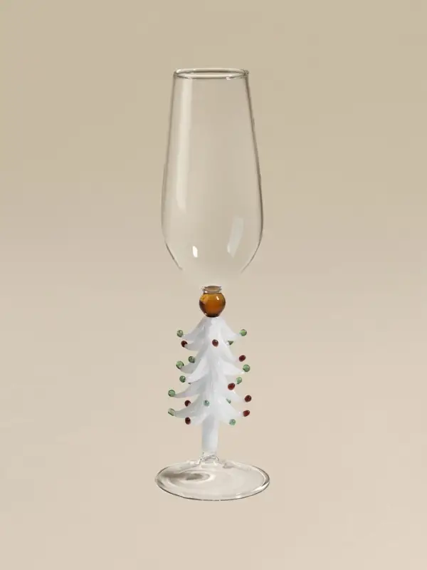 Бокал для вина "Елочный", розовый 8х20,5 см