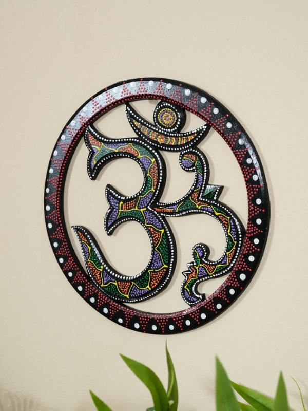 Панно резное МДФ "ОМ Цветное", 30х30х0,6 см