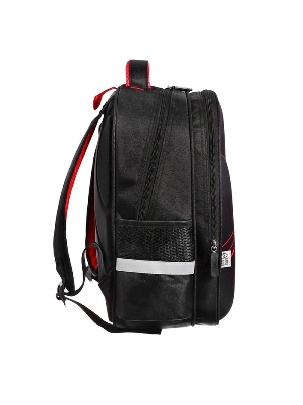 Рюкзак каркасный школьный, 39 х 30 х 14 см, Calligrata "Черный стиль"