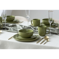 Тарелка керамическая &laquo;Олива&raquo;, 26.5см, цвет зелёный