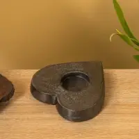 Подсвечник для чайной свечи "Сердце" алюминий 11х12х2 см