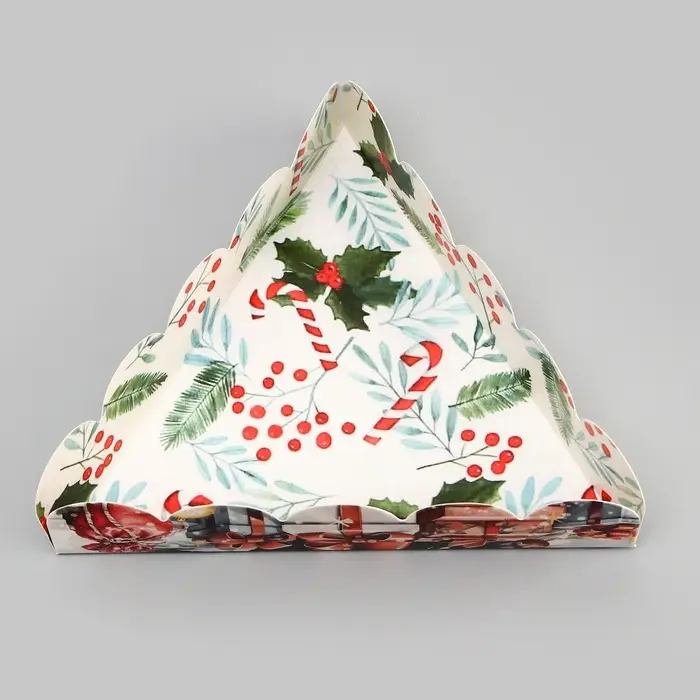 Коробка для печенья, &laquo;Новогодняя Ёлка&raquo;, 18&times;18&times;4 см, Новый год